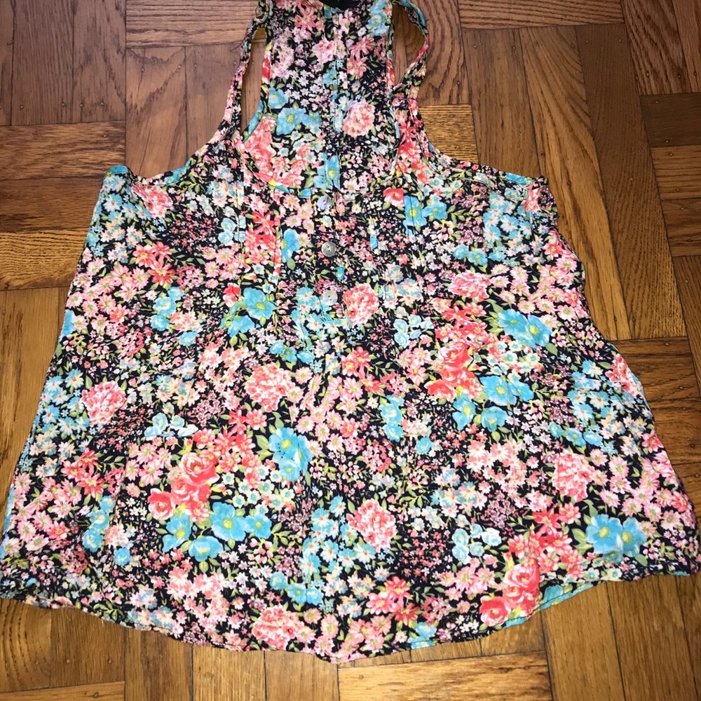 Floral Racerback Tank Top